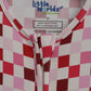 Pink Checkered Bamboo Toddler Pajamas – Romper