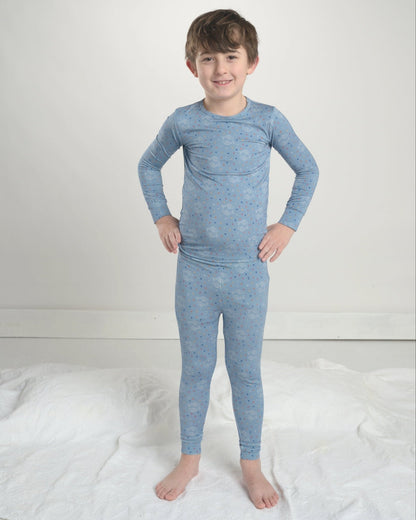Pisces Zodiac Bamboo Pajamas for Kids – Two Piece Set