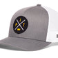 Pittsburgh Trucker Hat  |  Gold-White PIT X Snapback