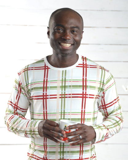 Men's Matching Family Christmas Pajamas – Plaid