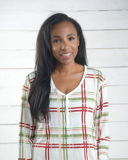 Women's Matching Family Christmas Pajamas – Plaid