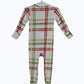 Plaid Christmas Bamboo Baby Pajamas – Zipper Footie