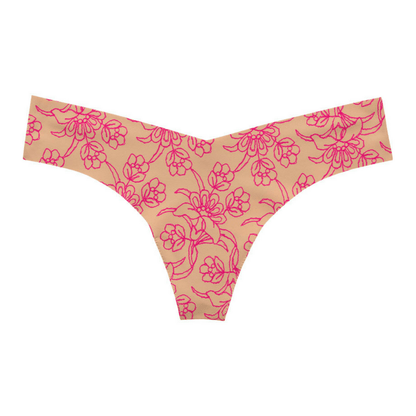 Playful Print Seamless Thong Panty Commando-4