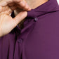 Short Sleeve Polo Solid // Plum