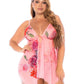 Semi Sheer Babydoll & String Set Mapale Peony Desire-4