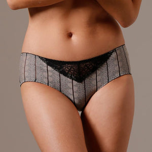 Soft Striped Lace Bikini Panty Polly-0