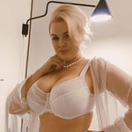 Full Figure Unlined Bra Lauma Vivian White-0