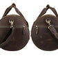 The Wainwright Weekender | Round  Vintage Leather Weekender-4