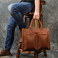 The Dagmar Leather Briefcase | Vintage Leather Messenger Bag-2
