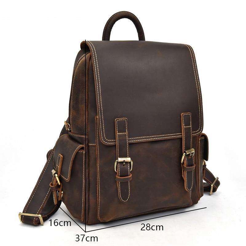 The Freja Backpack | Handcrafted Leather Backpack-3