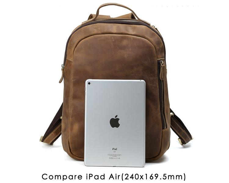 The Sten Backpack | Small Genuine Leather Backpack-3