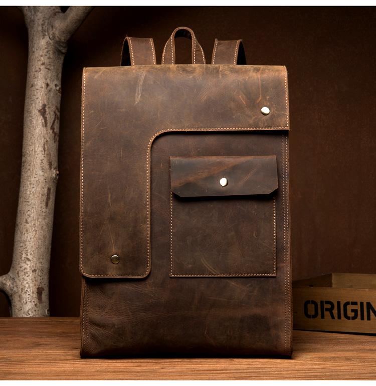 The Ragna Backpack | Vintage Leather Backpack-2