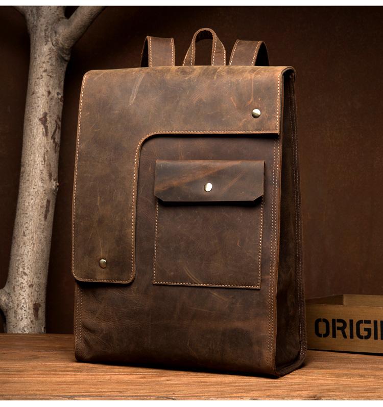 The Ragna Backpack | Vintage Leather Backpack-3