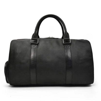 The Endre Weekender | Vintage Leather Duffle Bag-0
