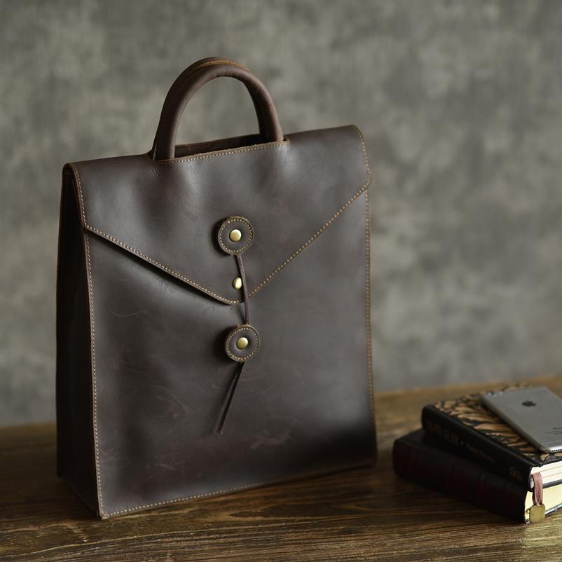 The Tove Backpack | Genuine Leather Sharp Edged Backpack-1