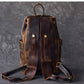 The Olaf Rucksack | Vintage Leather Travel Backpack-3