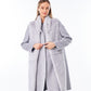 Genuine Mink Fur Virgin Wool Coat Plus Vest