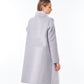 Genuine Mink Fur Virgin Wool Coat Plus Vest