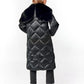 Genuine Polar Fox Fur Collar-Hood Down Winter Coat