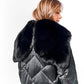 Genuine Polar Fox Fur Collar-Hood Down Winter Coat