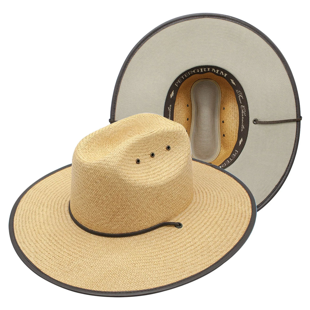 Peter Grimm Promenade straw sun hat by HatCountry with a wide brim and classic woven design