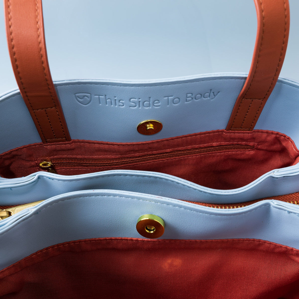 Shield Your Body SYB Purse mobile phone accessory shown from the inside