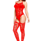 Seamless Lace Chemise with Garters