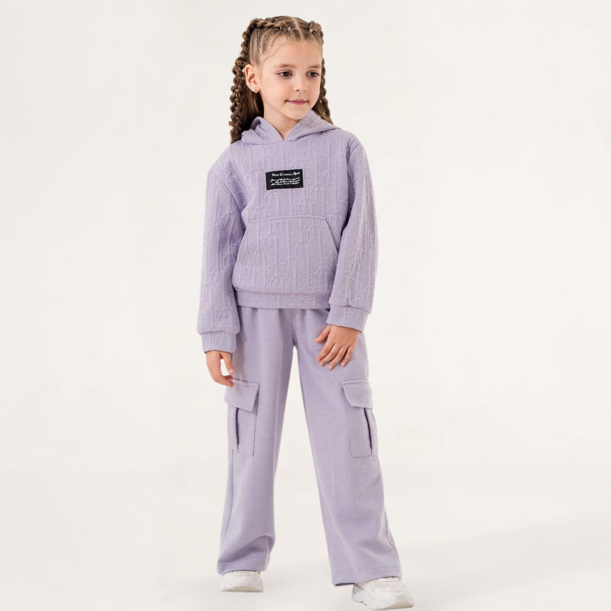 Trendy Cargo Girls Casual Set-1
