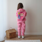 La-Bu-Bu Pink Girls Joggers Set-1