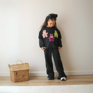 La-Bu-Bu Colorful Patch Girls Casual Set - Farnelli