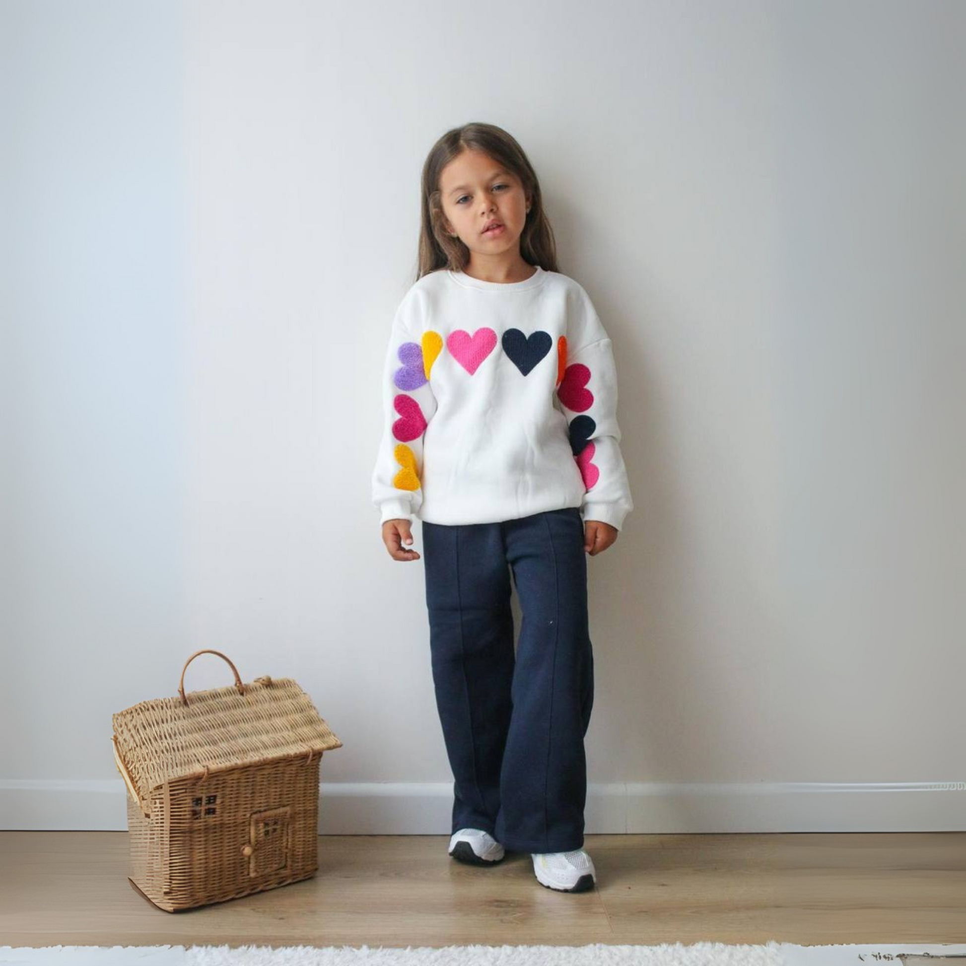 Multiple Hearts Girls Casual Set - Farnelli