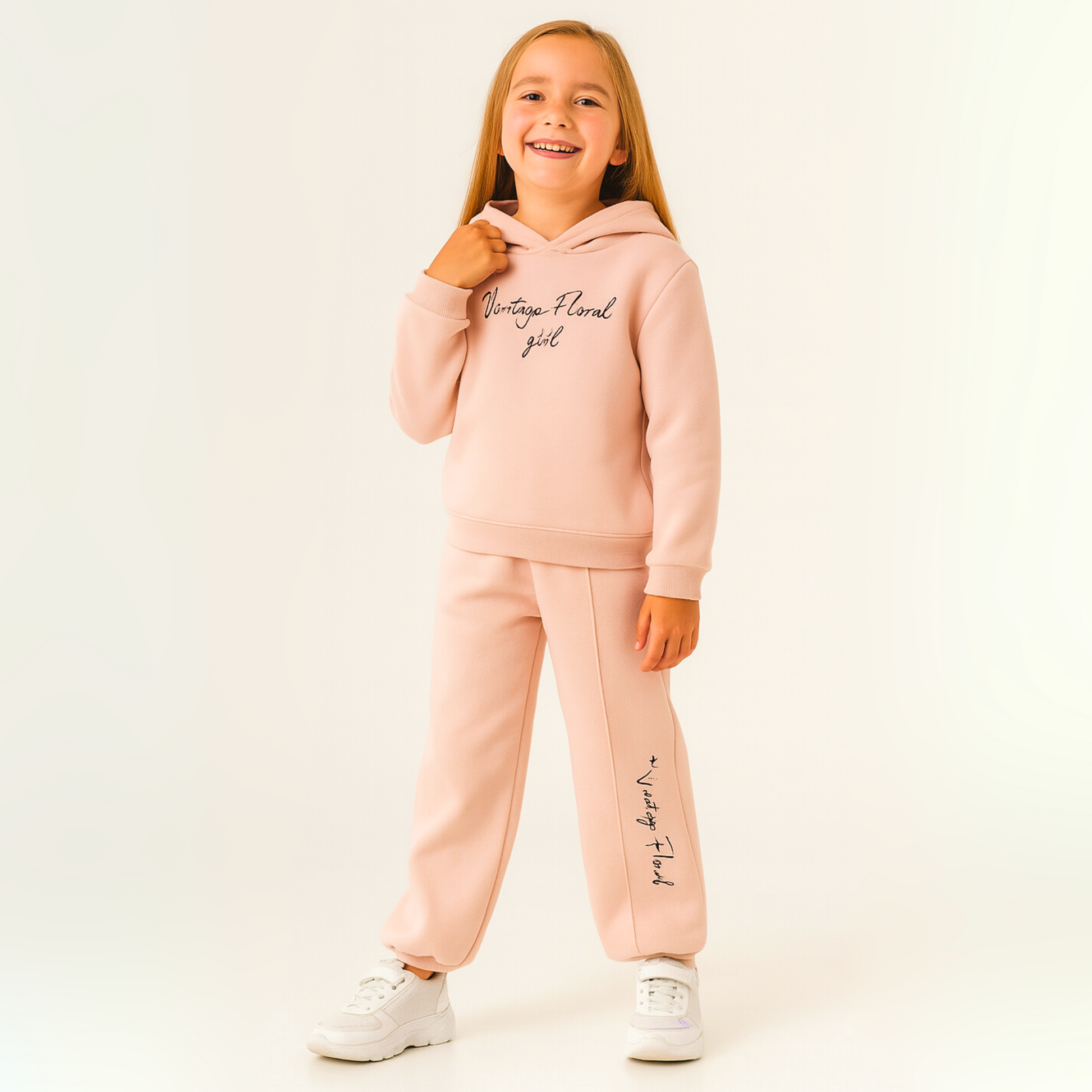 Vintage Vibes Girls Casual Set-2