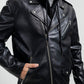 Ralph Men's Faux Leather Motorcycle Jacket