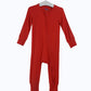 Red Christmas Bamboo Toddler Pajamas – Romper