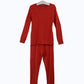 Red Christmas Bamboo Pajamas for Kids – Two Piece Set