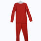 Red Christmas Bamboo Pajamas for Kids – Two Piece Set