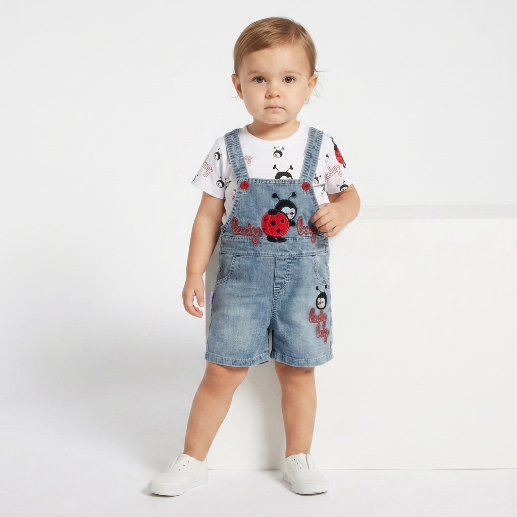 Denim Series – Ladybug Baby Set-0