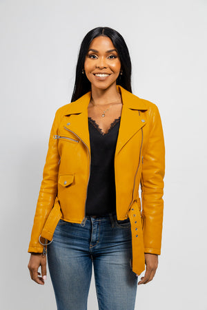Remy Women's Faux Leather Moto Jacket