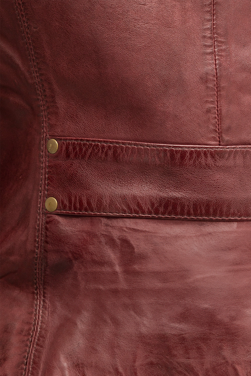 Whet Blu NYC Rexie women's lambskin leather jacket with back belt, rear view