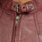 Whet Blu NYC Rexie women's lambskin leather jacket with front buckle closure