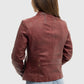 Whet Blu NYC Rexie women's lambskin leather jacket, full back view