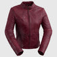 Whet Blu NYC Rexie women's lambskin leather jacket in a stylish fashion design