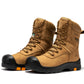 rockrooster Beaufort Men's Brown 8 inch Waterproof Composite Toe Work Boots AK831