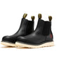 ROCKROOSTER Capitola Men's 6 inch Black Steel Toe Wedge Work Boots SAP101