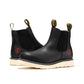 ROCKROOSTER Capitola Men's 6 inch Black Steel Toe Wedge Work Boots SAP101