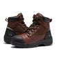 ROCKROOSTER Daviston 6 inch Brown Composite Toe Waterproof Work Boots AT872