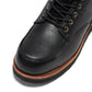 ROCKROOSTER Edgewood Men's 6 Inch Black Steel Toe Wedge Work Boots SAP610BK