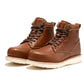 ROCKROOSTER Edgewood Men's 6 Inch Black Steel Toe Wedge Work Boots SAP610BK