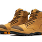ROCKROOSTER Madison Tan 6 inch Zip-sided Steel Toe Leather Work Boots AK052