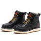 ROCKROOSTER Magnolia Men's 6 inch Black Soft Toe Zip Sided Wedge Work Boots SAP310
